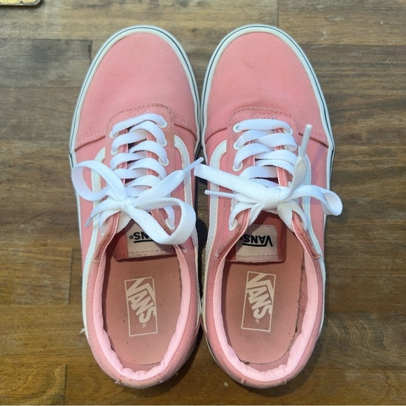 Vans Off The Wall - Girl's Size 5 - Pale Pink Low Skate Shoes - 507698 - Picture 10 of 12